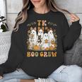 TK Boo Crew Preppy Halloween Floral Ghost TK Teacher Team TK Unisex Sweatshirt, funny design