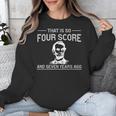 History Teacher Joke Four Score & Seven Years Unisex Sweatshirt, History Teacher Gifts, funny design History Teacher Joke Four Score & Seven Years Unisex Sweatshirt, History Teacher Gifts, funny design