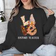 History Teacher Love Autumn Fall Gnome For Teachers For Men Women Unisex Sweatshirt, History Teacher Gifts, funny design
