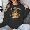 Trick Or Teach Halloween Teacher Unisex Sweatshirt, funny design