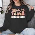 Trick Or Teach With Symbols Special Education Teacher Spooky Unisex Sweatshirt, funny design Trick Or Teach With Symbols Special Education Teacher Spooky Unisex Sweatshirt, funny design