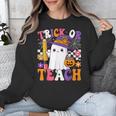 Trick Or Teach Teacher Pencil Ghost Halloween Teacher Unisex Sweatshirt, funny design Trick Or Teach Teacher Pencil Ghost Halloween Teacher Unisex Sweatshirt, funny design