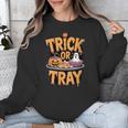 Trick Or Tray Halloween Cafeteria Teacher School Unisex Sweatshirt, funny design