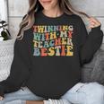 Twin Day Friends Teacher Twinning With My Bestie Matching Unisex Sweatshirt, Friend Gifts, funny design