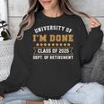 University Of I'm Done Teacher Retirement 2025 Unisex Sweatshirt, funny design