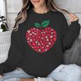 Valentines Day Teacher Hearts Apple Love Teach Women Men Unisex Sweatshirt, funny design Valentines Day Teacher Hearts Apple Love Teach Women Men Unisex Sweatshirt, funny design