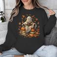 Vintage Ghost Book Reading Pumpkin Gothic Halloween Teachers Men Women Kids Unisex Sweatshirt, funny design Vintage Ghost Book Reading Pumpkin Gothic Halloween Teachers Men Women Kids Unisex Sweatshirt, funny design
