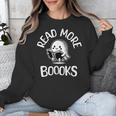 Vintage Halloween Teacher Women Reading Read More Books Unisex Sweatshirt, funny design Vintage Halloween Teacher Women Reading Read More Books Unisex Sweatshirt, funny design