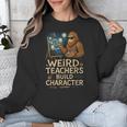 Weird Teachers Build Character Van Bigfoot Art Unisex Sweatshirt, funny design