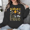 Welcome To The Hive Bee Teacher Back To School Unisex Sweatshirt, funny design