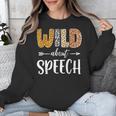 Wild About Speech SLP Leopard Teacher Back To School Kids Unisex Sweatshirt, funny design Wild About Speech SLP Leopard Teacher Back To School Kids Unisex Sweatshirt, funny design
