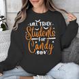Will Trade Students For Candy Halloween Costume Teacher Unisex Sweatshirt, funny design Will Trade Students For Candy Halloween Costume Teacher Unisex Sweatshirt, funny design