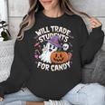 Will Trade Students For Candy Halloween Teacher Unisex Sweatshirt, funny design