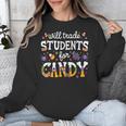Will Trade Students For Candy Teacher Halloween Costume Tee Unisex Sweatshirt, funny design Will Trade Students For Candy Teacher Halloween Costume Tee Unisex Sweatshirt, funny design