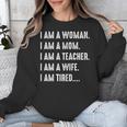 Woman Mom Teacher Wife TIRED T Shirt Cute Mom Teacher Shirts Unisex Sweatshirt, funny design Woman Mom Teacher Wife TIRED T Shirt Cute Mom Teacher Shirts Unisex Sweatshirt, funny design