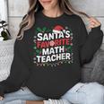 Xmas Lighting Santa's Favorite Math Teacher Christmas Unisex Sweatshirt, funny design Xmas Lighting Santa's Favorite Math Teacher Christmas Unisex Sweatshirt, funny design