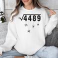 67 Meme Math Teacher 6 7 Halloween Spiders Square Root 4489 Unisex Sweatshirt, funny design