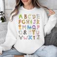 ABC Animals Alphabet Graphic Boys Girls Kindergarten Teacher Unisex Sweatshirt, funny design