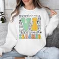 Braille Teacher Of The Visually Impaired Groovy VI Teacher Unisex Sweatshirt, Groovy Teacher Gifts, funny design