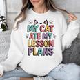 My Cat Ate My Lesson Plans Teacher Cat Humor Unisex Sweatshirt, funny design My Cat Ate My Lesson Plans Teacher Cat Humor Unisex Sweatshirt, funny design