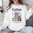 Cation Shirt Cat Science Chemistry Teacher Chemist Pun Unisex Sweatshirt, Science Teacher Gifts, funny design