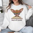 Chihuahua 100 Days Of School Rainbow Glasses Teacher Unisex Sweatshirt, funny design Chihuahua 100 Days Of School Rainbow Glasses Teacher Unisex Sweatshirt, funny design