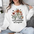 Cultivando Bilingues Dual Language Crew Bilingual Teacher Men Women Girls Kids Unisex Sweatshirt, funny design