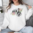 Cut Music Teacher Shirt With a Piano Keys Notes And Flowers Unisex Sweatshirt, funny design Cut Music Teacher Shirt With a Piano Keys Notes And Flowers Unisex Sweatshirt, funny design