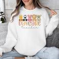 Daycare Teacher Animals Daycare Provider Back To School Unisex Sweatshirt, funny design