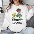 Electricity Explained Physics Nerd I Teacher School Unisex Sweatshirt, funny design Electricity Explained Physics Nerd I Teacher School Unisex Sweatshirt, funny design