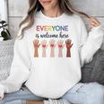 Everyone Is Welcome Here Idaho Teacher Unisex Sweatshirt, funny design