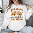 Fall In Love With Learning Teacher Student Autumn Pumpkin Unisex Sweatshirt, funny design Fall In Love With Learning Teacher Student Autumn Pumpkin Unisex Sweatshirt, funny design