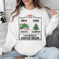 First Educate Then Celebrate Christmas Teacher Winter Break Unisex Sweatshirt, funny design First Educate Then Celebrate Christmas Teacher Winter Break Unisex Sweatshirt, funny design