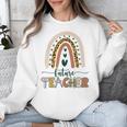 Future Teacher Boho Rainbow Leopard New Grad Student Unisex Sweatshirt, Future Teacher Gifts, funny design Future Teacher Boho Rainbow Leopard New Grad Student Unisex Sweatshirt, Future Teacher Gifts, funny design