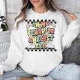 Groovy ABA RBT Therapist In My Behavior Analyst Era Teacher Unisex Sweatshirt, Groovy Teacher Gifts, funny design Groovy ABA RBT Therapist In My Behavior Analyst Era Teacher Unisex Sweatshirt, Groovy Teacher Gifts, funny design