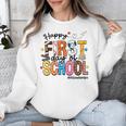 Happy First Day Of School PE Teacher Life Back To School Unisex Sweatshirt, Pe Teacher Gifts, funny design Happy First Day Of School PE Teacher Life Back To School Unisex Sweatshirt, Pe Teacher Gifts, funny design