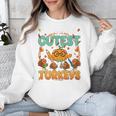 Humor I Teach The Cutest Turkeys Thanksgiving Teacher Unisex Sweatshirt, funny design Humor I Teach The Cutest Turkeys Thanksgiving Teacher Unisex Sweatshirt, funny design