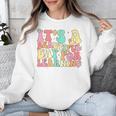 It's Beautiful Day For Learning Retro Teacher Students Women Unisex Sweatshirt, funny design