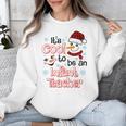 It's Cool To Be a Infant Teacher Snowman Winter Christmas Unisex Sweatshirt, funny design