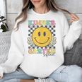 Kindergarten Squad Smile Face Teachers Kids Back To School Unisex Sweatshirt, funny design