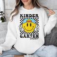Kindergarten Teacher Hippie Smile Face Back School Unisex Sweatshirt, funny design