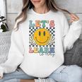 Let's Learn Today Smile Face Back To School For Teacher Kids Unisex Sweatshirt, funny design Let's Learn Today Smile Face Back To School For Teacher Kids Unisex Sweatshirt, funny design