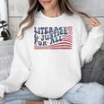Literacy Justice For All Teacher Unisex Sweatshirt, funny design Literacy Justice For All Teacher Unisex Sweatshirt, funny design
