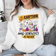 Mad Scientist Halloween Costume Science Teacher Unisex Sweatshirt, Science Teacher Gifts, funny design