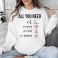 Math Graphs Mathematics Math Teacher Unisex Sweatshirt, funny design