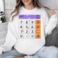 Math Teacher Halloween Costume Calculator Math Pun Unisex Sweatshirt, funny design