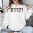 Music Teacher Hearts Music Teaching Unisex Sweatshirt, funny design