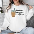 Phonemes Graphemes And Caffeine Coffee Teacher Appreciation Unisex Sweatshirt, funny design Phonemes Graphemes And Caffeine Coffee Teacher Appreciation Unisex Sweatshirt, funny design