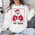 Retro All Done Christmas Special Ed Teacher Team Santa Women Unisex Sweatshirt, funny design Retro All Done Christmas Special Ed Teacher Team Santa Women Unisex Sweatshirt, funny design