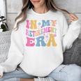 Retro Groovy Retirement Era Retired Teacher Unisex Sweatshirt, Groovy Teacher Gifts, funny design
